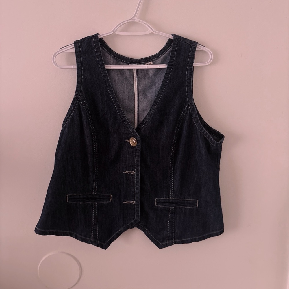 Dark blue denim dress